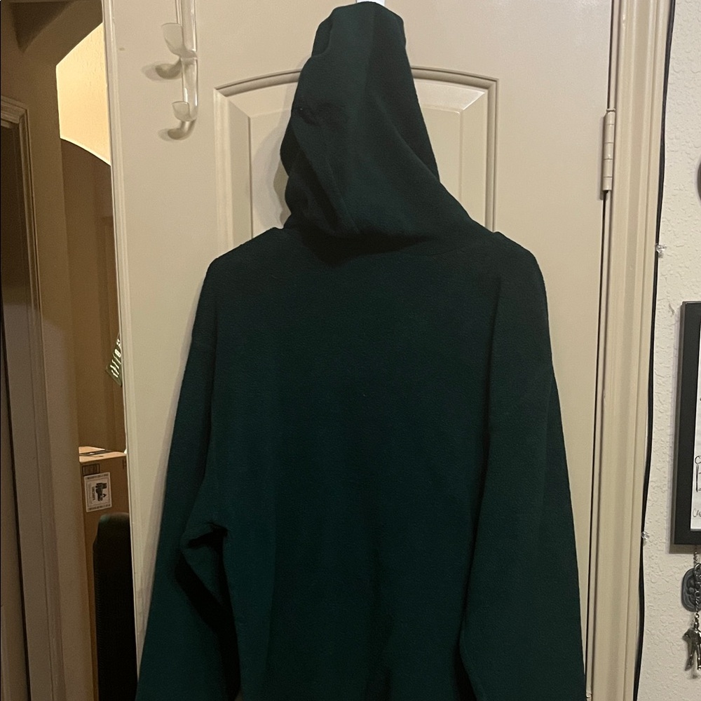 Dark Green Winnie The Pooh Partial Zip 18W/20W Hoodie - Picture 5 of 6